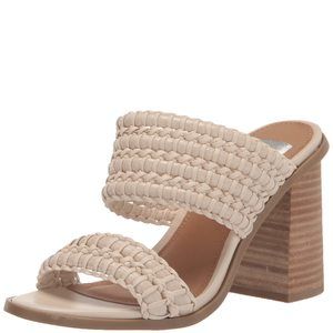 DV DOLCE VITA WOMENS ROZIE HEELED SANDAL, IVORY, 9 US